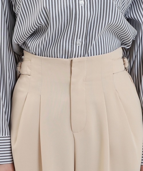 TRUDEA(トルディア)の「ドライタッチタックパンツ(スラックス・レディース・ライトグレー/ベージュ/ネイビー/ブラック・MEDIUM/LARGE)」の19枚目の写真