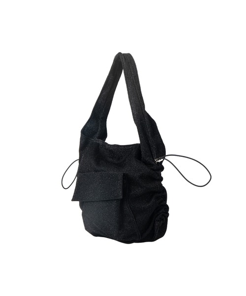 MAISON mou(メゾンムー)の「【recomend selection/セレクト】サイドギャザーワンハンドルバッグ(トートバッグ・レディース・オフホワイト/ブラック・FREE)」の8枚目の写真