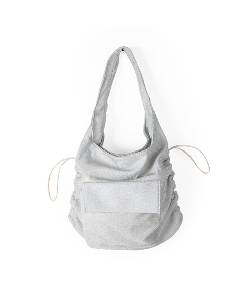 MAISON mou(メゾンムー)の「【recomend selection/セレクト】サイドギャザーワンハンドルバッグ(トートバッグ・レディース・オフホワイト/ブラック・FREE)」の12枚目の写真