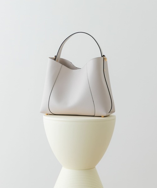 RODE SKO（ロデスコ）の「ワンハンドルトートバッグ（トートバッグ・レディース・オフホワイト/ブラック・ONE）」の2枚目の写真