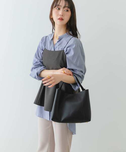 RODE SKO（ロデスコ）の「ワンハンドルトートバッグ（トートバッグ・レディース・オフホワイト/ブラック・ONE）」の17枚目の写真