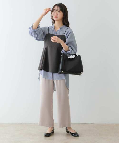 RODE SKO（ロデスコ）の「ワンハンドルトートバッグ（トートバッグ・レディース・オフホワイト/ブラック・ONE）」の19枚目の写真