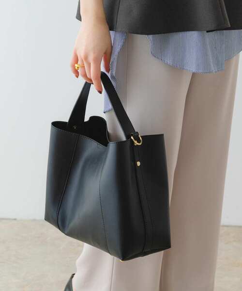 RODE SKO（ロデスコ）の「ワンハンドルトートバッグ（トートバッグ・レディース・オフホワイト/ブラック・ONE）」の20枚目の写真