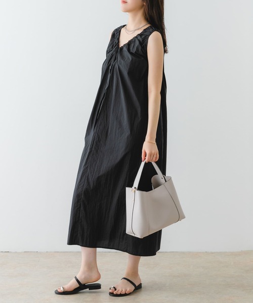 RODE SKO（ロデスコ）の「ワンハンドルトートバッグ（トートバッグ・レディース・オフホワイト/ブラック・ONE）」の10枚目の写真