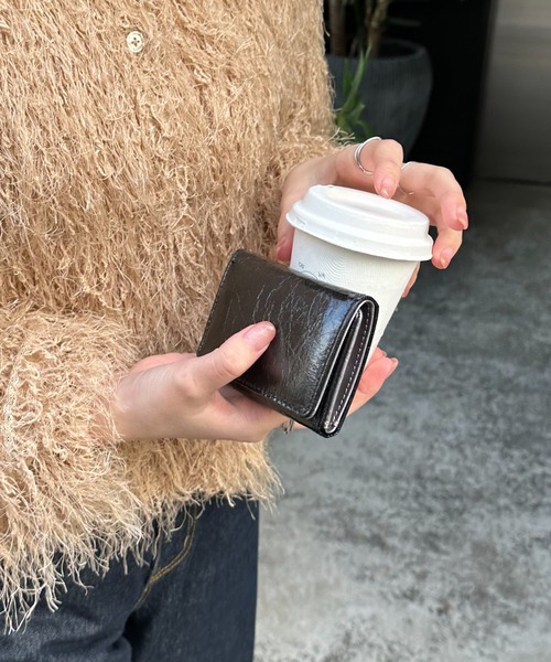 DISCOAT(ディスコート)の「メタリックミニウォレット(財布・レディース・ブラック/ピンクゴールド/シルバー・FREE)」の2枚目の写真