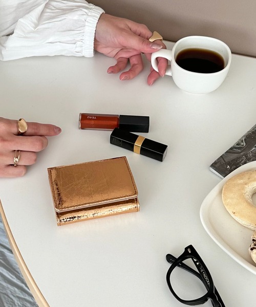 DISCOAT(ディスコート)の「メタリックミニウォレット(財布・レディース・ブラック/ピンクゴールド/シルバー・FREE)」の21枚目の写真