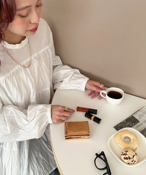 DISCOAT(ディスコート)の「メタリックミニウォレット(財布・レディース・ブラック/ピンクゴールド/シルバー・FREE)」の18枚目の写真