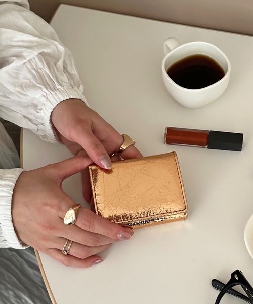 DISCOAT(ディスコート)の「メタリックミニウォレット(財布・レディース・ブラック/ピンクゴールド/シルバー・FREE)」の22枚目の写真