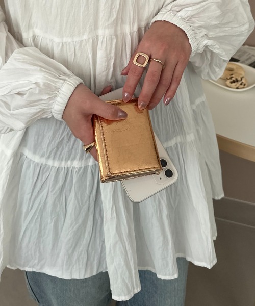 DISCOAT(ディスコート)の「メタリックミニウォレット(財布・レディース・ブラック/ピンクゴールド/シルバー・FREE)」の19枚目の写真