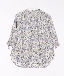 涼感やわらか袖リボンシャツチュニック