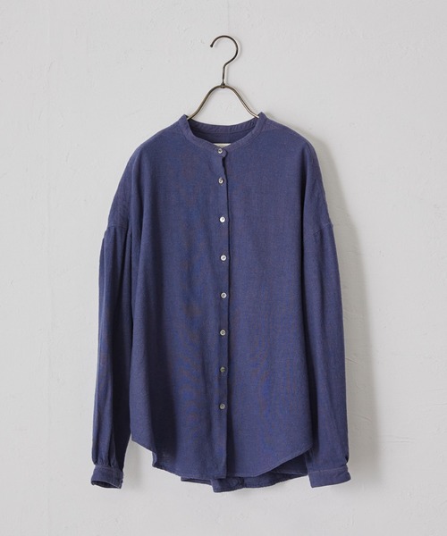 IKKUNA（イクナ）の「gathered blouse Ⅱ（シャツ/ブラウス・レディース・チャコールグレー/ネイビー/キナリ・1）」の11枚目の写真