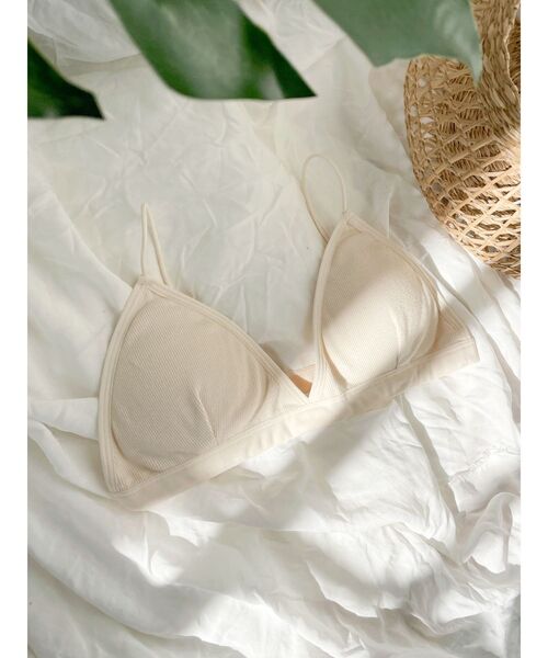 Ungrid（アングリッド）の「テレコブラトップ（チューブトップ・レディース・ブラック/ヘザーグレー/オフホワイト・FREE）」の5枚目の写真