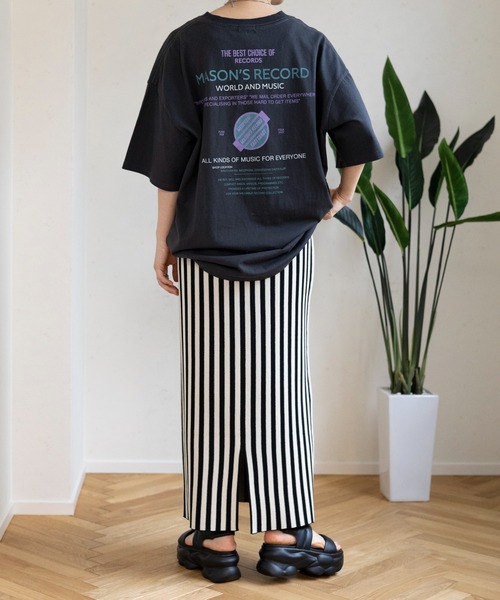 LEPSIM（レプシィム）の「14ゲージアソートニットナロースカート 　987470（スカート・レディース・ブルー/ブラック/ホワイト×ブラック/グリーン系その他/ブラウン系その他/ベージュ・TALL/FREE）」の9枚目の写真