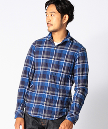 BEAMS | ◆BEAMS / ヘリンボーン ワッシャー ミニ襟 チェック シャツ(シャツ/ブラウス)