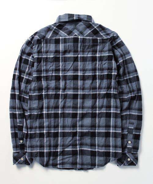 BEAMS(ビームス)の「◆BEAMS / ヘリンボーン ワッシャー ミニ襟 チェック シャツ(シャツ/ブラウス・メンズ・ブルー/レッド/ブラック・LARGE/SMALL/MEDIUM/X-LARGE)」の22枚目の写真