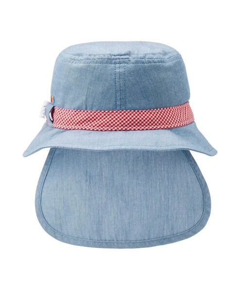 HOT BISCUITS（ホットビスケッツ）の「ダンガリー素材 クロッシェ(帽子)（ハット・キッズ・ブルー・M(50-52cm)/SS(44-48cm)/L(52-54cm)/S(48-50cm)）」の3枚目の写真