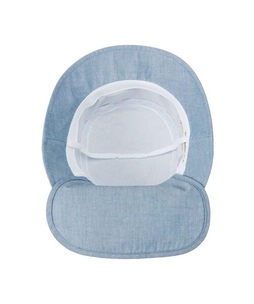 HOT BISCUITS（ホットビスケッツ）の「ダンガリー素材 クロッシェ(帽子)（ハット・キッズ・ブルー・M(50-52cm)/SS(44-48cm)/L(52-54cm)/S(48-50cm)）」の5枚目の写真