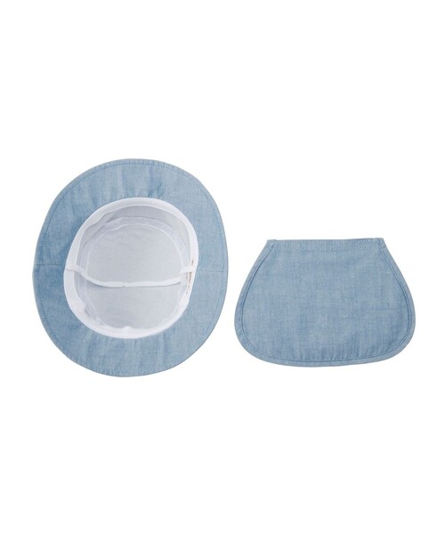 HOT BISCUITS（ホットビスケッツ）の「ダンガリー素材 クロッシェ(帽子)（ハット・キッズ・ブルー・M(50-52cm)/SS(44-48cm)/L(52-54cm)/S(48-50cm)）」の6枚目の写真