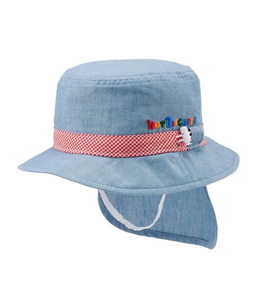 HOT BISCUITS（ホットビスケッツ）の「ダンガリー素材 クロッシェ(帽子)（ハット・キッズ・ブルー・M(50-52cm)/SS(44-48cm)/L(52-54cm)/S(48-50cm)）」の8枚目の写真