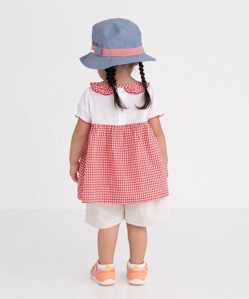 HOT BISCUITS（ホットビスケッツ）の「ダンガリー素材 クロッシェ(帽子)（ハット・キッズ・ブルー・M(50-52cm)/SS(44-48cm)/L(52-54cm)/S(48-50cm)）」の10枚目の写真