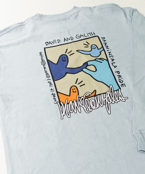 Tシャツ・カットソー [moresaucy] Glint cross T エンボス加工ロゴTシャツ オーバーサイズ ユニセックス