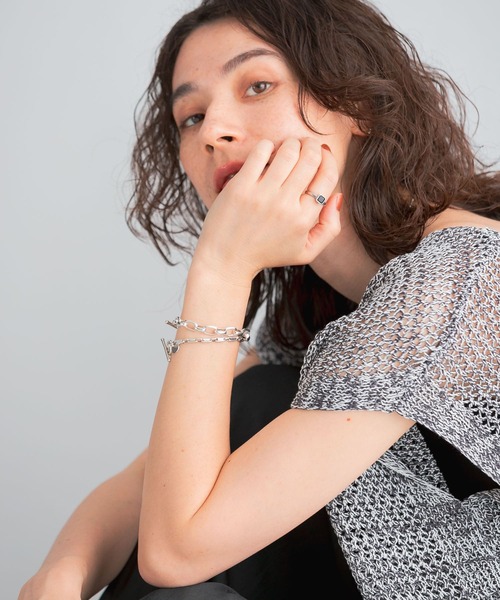 PHILIPPE AUDIBERT（フィリップ オーディベール）の「PHILIPPE AUDIBERT　Kristen small bracelet（ブレスレット・レディース・シルバー・-）」の4枚目の写真