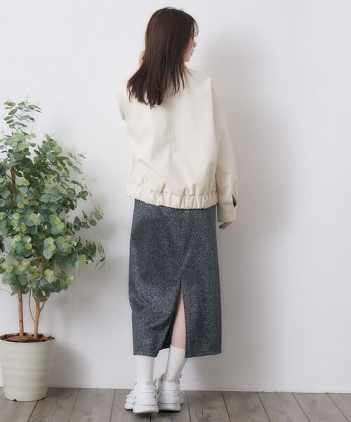 RETRO GIRL（レトロガール）の「ステッチFレザーJK（その他アウター・レディース・ナチュラル/ブラック・FREE）」の8枚目の写真