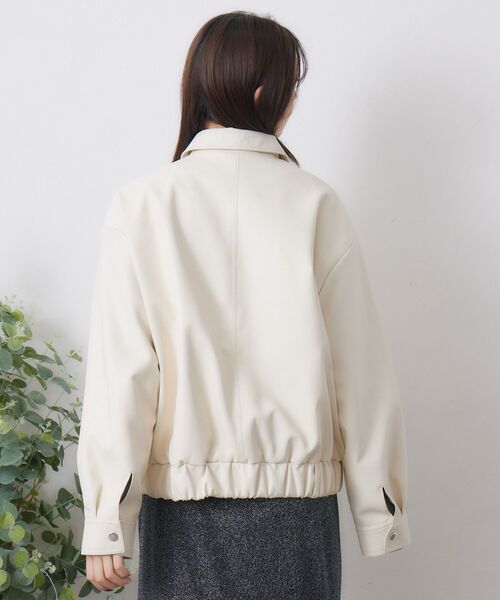 RETRO GIRL（レトロガール）の「ステッチFレザーJK（その他アウター・レディース・ナチュラル/ブラック・FREE）」の12枚目の写真