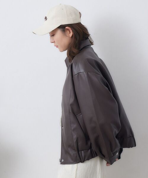 RETRO GIRL（レトロガール）の「ステッチFレザーJK（その他アウター・レディース・ナチュラル/ブラック・FREE）」の19枚目の写真