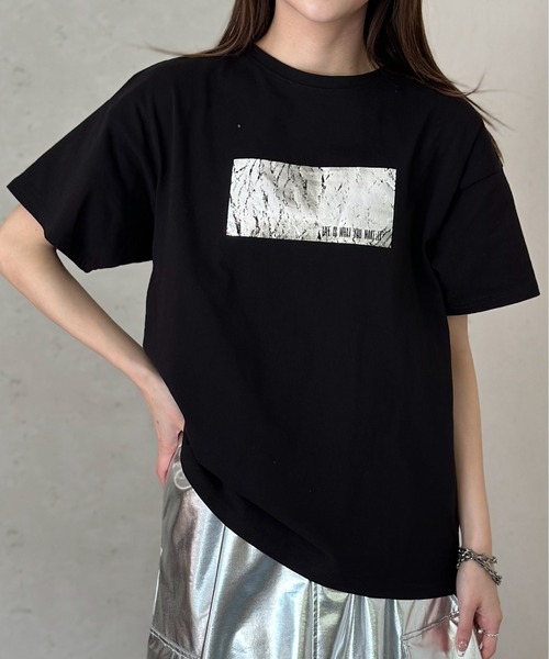 Tシャツ・カットソー T-SHIRT IN COTONE ＆プリントTシャツ＜セージグリーン＞(XS セージグリーン
