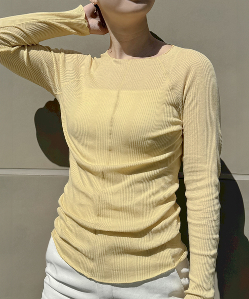 EMILY WEEK/長袖カットソー/--/コットン/BLK/24-070-468-1910-1-0 SISIFILLE/シシフィーユ】別注ロングスリーブカットソー AMELIA