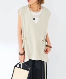 un dix cors | ツイードウエスト絞りベスト(ベスト)