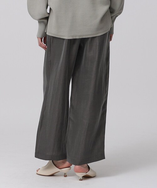 GALLEST（ギャレスト）の「◆シャインリラックスパンツ（その他パンツ・レディース・サンドベージュ/スミクロ/ライトベージュ・38/36）」の10枚目の写真