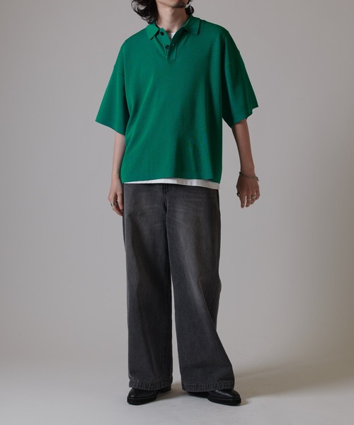 Lui's（ルイス）の「BIGニットポロ（ニット/セーター）」 - WEAR
