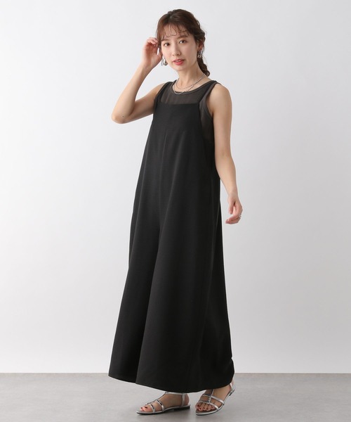 LEPSIM(レプシィム)の「スカーチョサロペット 109728(サロペット/オーバーオール・レディース・ブラック/カーキ/ベージュ・FREE)」の9枚目の写真