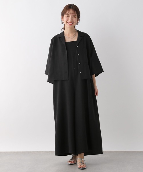 LEPSIM(レプシィム)の「スカーチョサロペット 109728(サロペット/オーバーオール・レディース・ブラック/カーキ/ベージュ・FREE)」の7枚目の写真