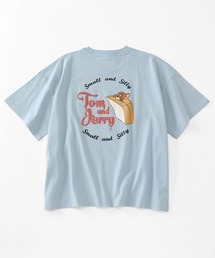 【Tom & Jerry/トム & ジェリー】アートワークデザイン ワイド 半袖ポケットTシャツ