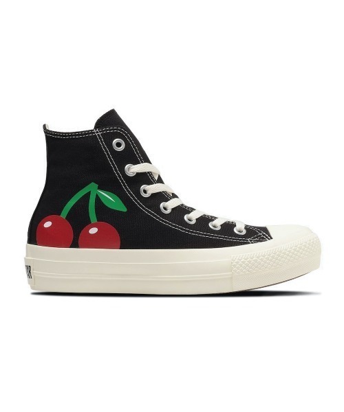 CONVERSE(コンバース)の「CONVERSE ALL STAR PLTS CHERRYPRINT HI(コンバース オール スター PLTS チェリープリント HI)(スニーカー・レディース・ブラック/オフホワイト・23cm/23.5cm/24cm/24.5cm/25cm)」の9枚目の写真