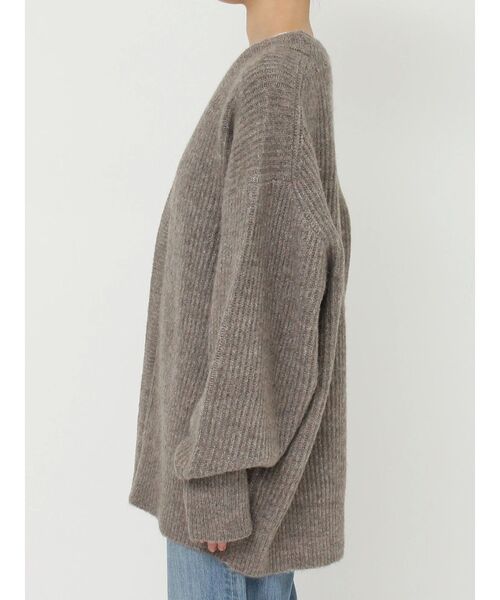 Ungrid（アングリッド）の「ミドル丈ニットカーデ（カーディガン/ボレロ・レディース・ピンク/ヘザーグレー/アイボリー・FREE）」の14枚目の写真