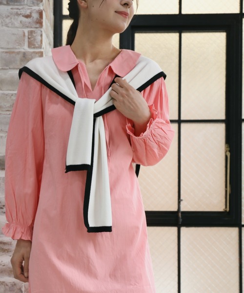 aimoha（アイモハ）の「【Aimoha】飾り襟（付け襟・レディース・グレー/ブラック/ホワイト/グリーン/キャメル・FREE）」の3枚目の写真