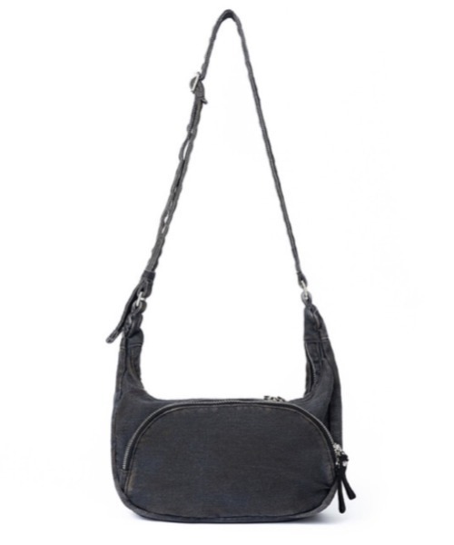 ショルダーバッグ・ポシェット HAHARCHIVE After Pray Edition Perry Nylon Hobo Bag Black After Pray Edition] Ferry Nylon Hobo Bag (Black) - HAH
