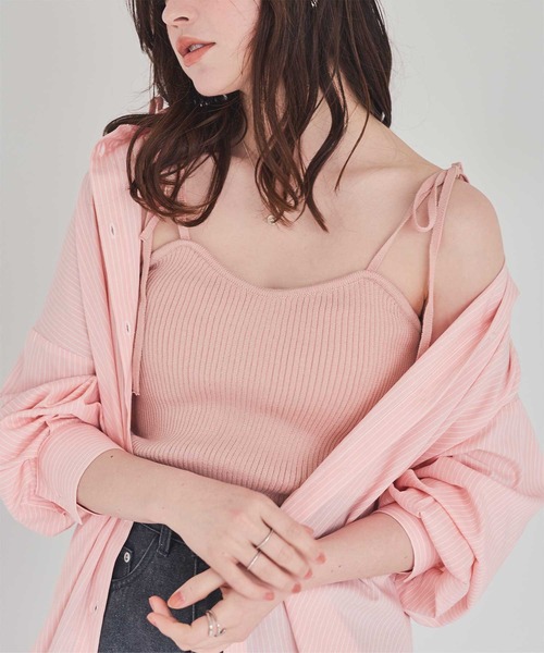 ショルダーリボンキャミソール（キャミソール）｜titivate（ティティ