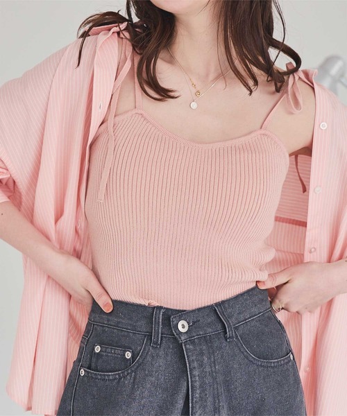 ショルダーリボンキャミソール（キャミソール）｜titivate（ティティ