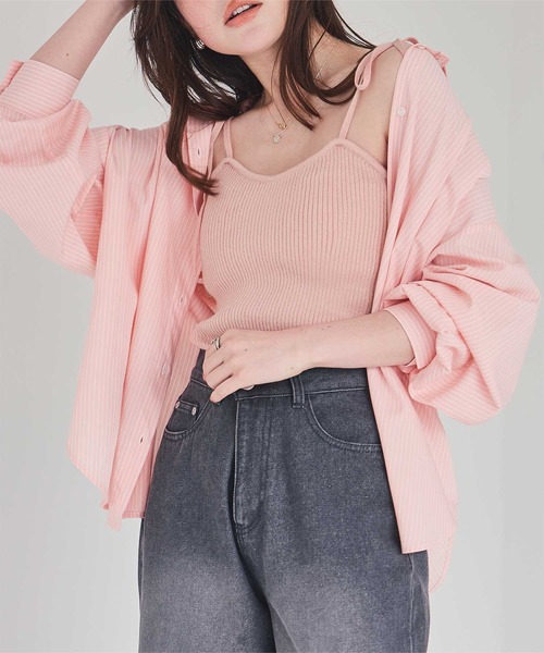 ショルダーリボンキャミソール（キャミソール）｜titivate（ティティ