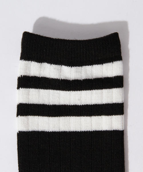 B:MING by BEAMS（ビーミングバイビームス）の「ビーミング by ビームス / WOMENS 3ラインソックス（ソックス/靴下・レディース・ホワイト/レッド系その他/グリーン/ネイビー・ONE SIZE）」の8枚目の写真