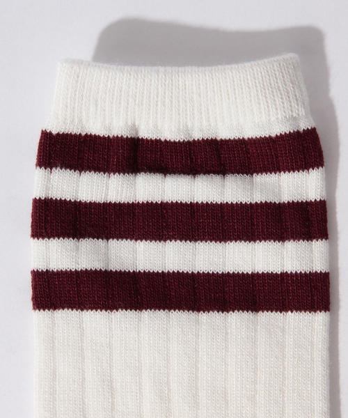 B:MING by BEAMS（ビーミングバイビームス）の「ビーミング by ビームス / WOMENS 3ラインソックス（ソックス/靴下・レディース・ホワイト/レッド系その他/グリーン/ネイビー・ONE SIZE）」の13枚目の写真