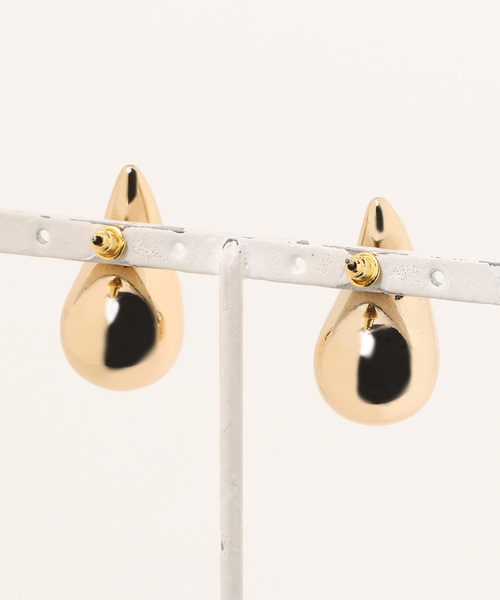 DouDou（ドゥドゥ）の「メタルドロップピアス（ピアス（両耳用）・レディース・ゴールド/シルバー・FREE）」の3枚目の写真