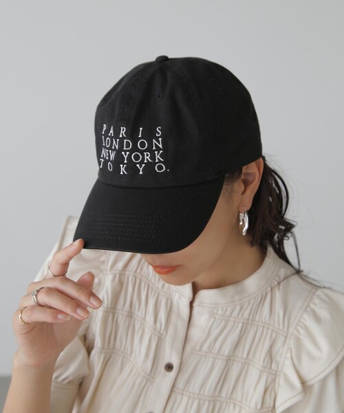 FREE'S MART(フリーズマート)の「◆ロゴ刺繍キャップ(キャップ・レディース・ブラック/ネイビー・フリ-)」の3枚目の写真