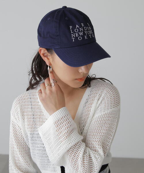 FREE'S MART(フリーズマート)の「◆ロゴ刺繍キャップ(キャップ・レディース・ブラック/ネイビー・フリ-)」の4枚目の写真