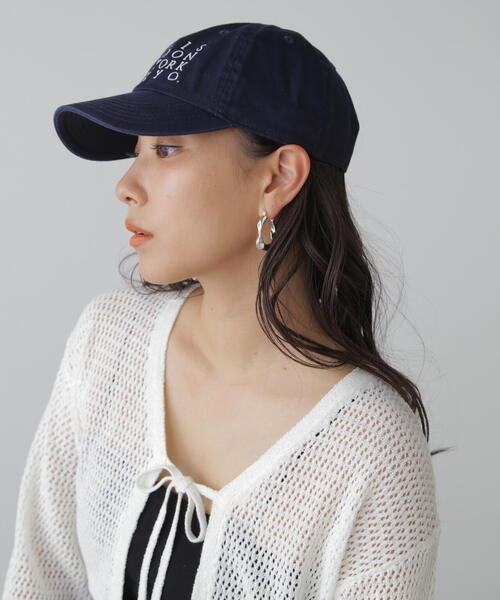 FREE'S MART(フリーズマート)の「◆ロゴ刺繍キャップ(キャップ・レディース・ブラック/ネイビー・フリ-)」の5枚目の写真